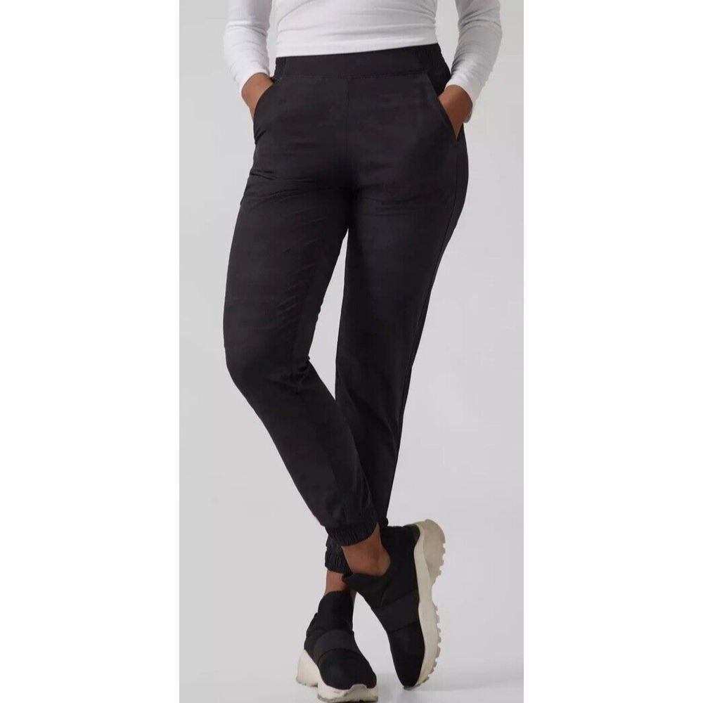 Athleta Brooklyn Jogger Pants Lined Womens Size‎ 10 Black